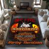 Harley-davidson Motorcycles Customizable Name Floor Mat Suitable for Outdoor Hallway Entryway Kitchen Antislip Carpet Decorate Offices