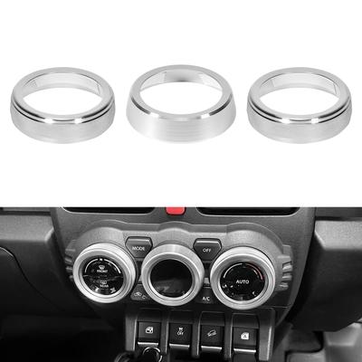 Catland Jimny Sierra JB74W Ovládací panel klimatizace Panel interiéru Knoflík klimatizace Vlastní interiér klimatizace Hliníková sada 3 ks
