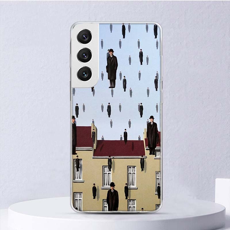 Rene Magritte Art Soft Case For Samsung Galaxy S25 S24 S23 S22 Ultra Phone Cover S20 FE S21 Plus S25 Edge + Funda Coque Galaxy S