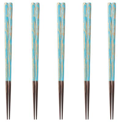 Happy Set of Made In PID4814 J-kitchens Chopsticks, 5, Material Wood, Chopsticks, Japan,