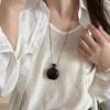 1PC Flask Pendant Parties Wooden Fashion Long Necklace Daily Wear Jewelry for Women Elegant Adjustable Vintage Ethnic