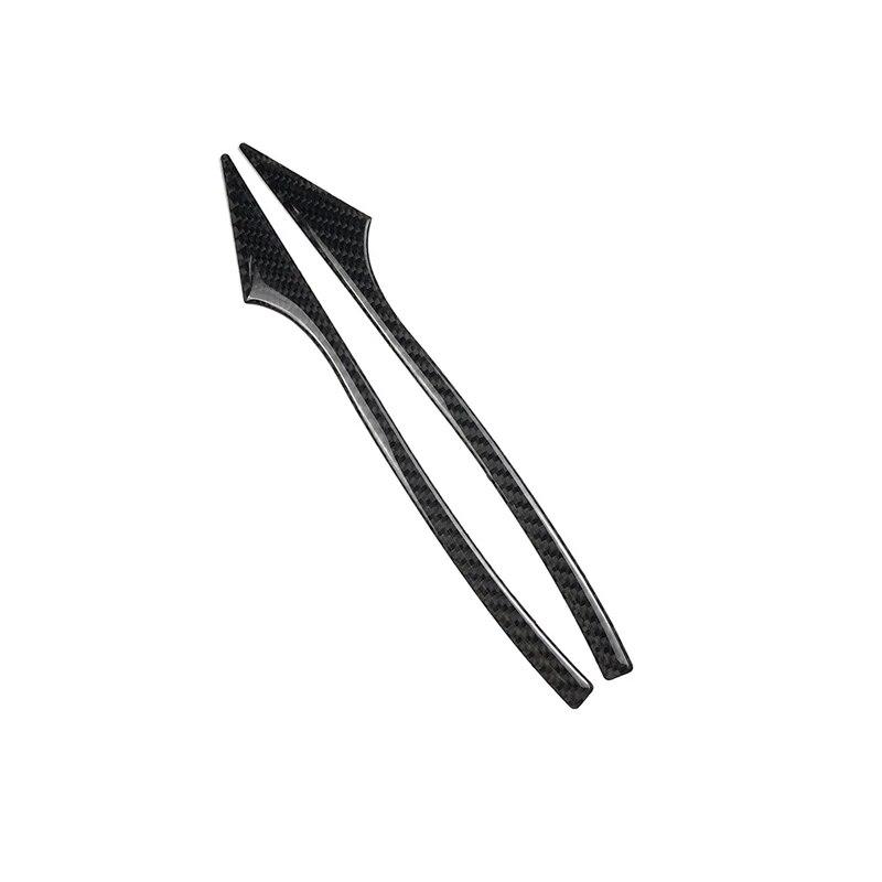 2PCS Carbon Fiber Car Collision Bumper Sticker Rearview Mirror Anti-Rub Strips Protector For BMW E60 F10 F07 F01 Car Accessories