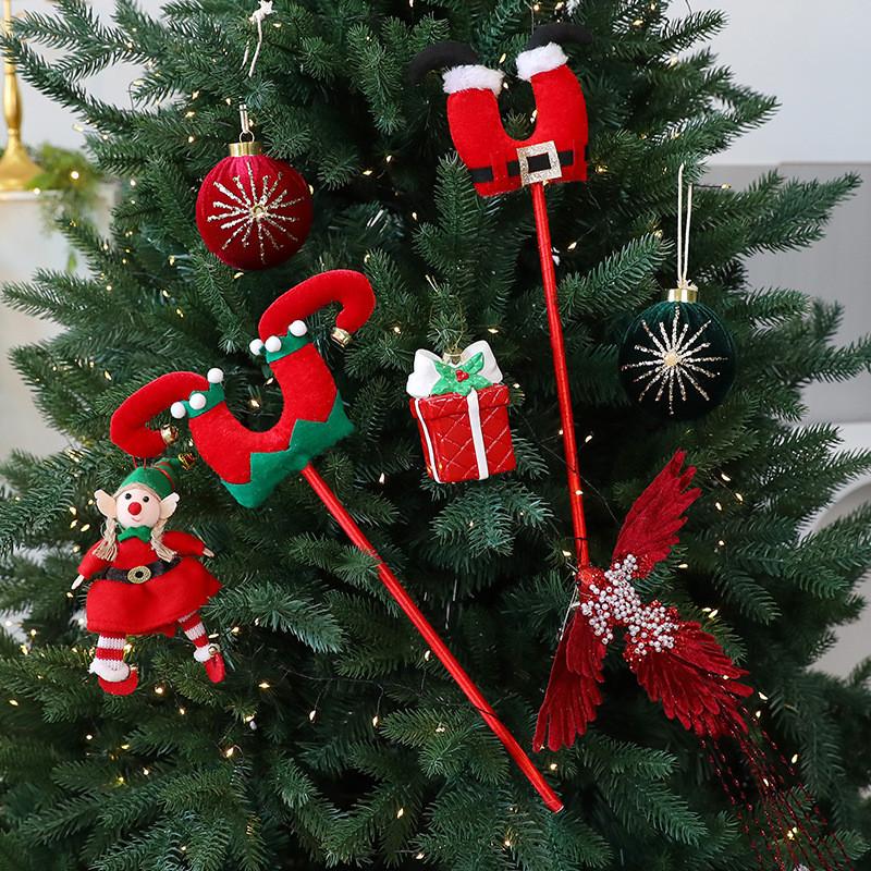 Christmas Elf Leg Decor With Fabric Material For Holiday Tree Ornaments