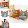 Tom And Jerry Cartoon Plush Cushion Pillow For Office Rest And Sleep