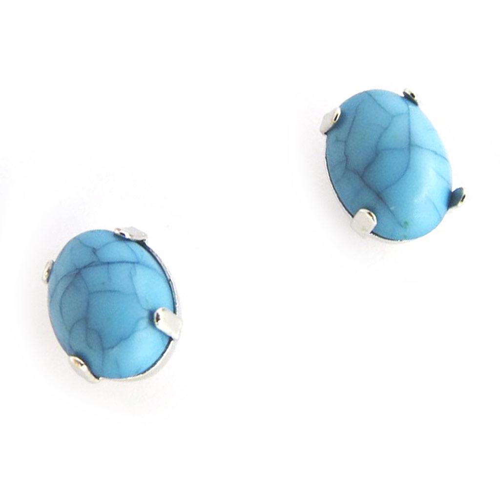 Les Trésors De Lily [N3720] - 2 Pairs of Blue 'Mineralia' Earrings