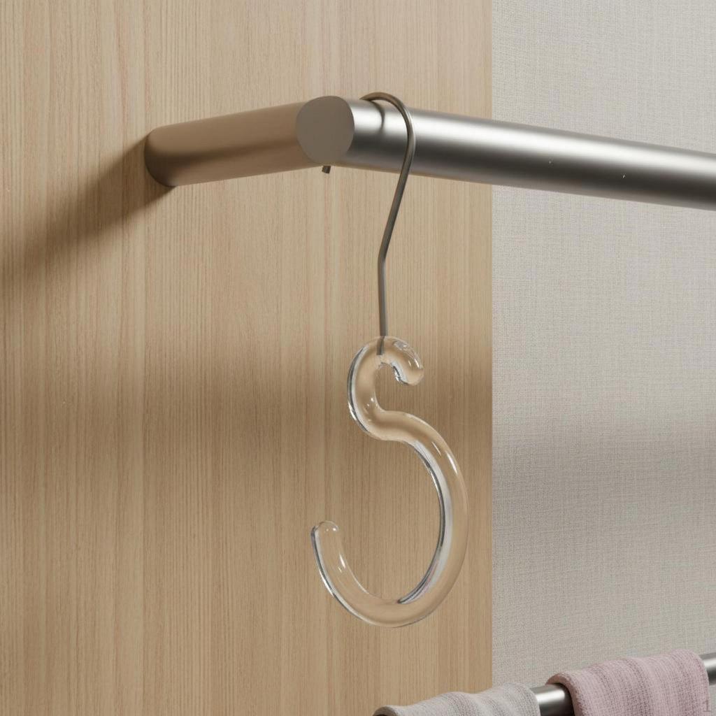 Acrylic SHook Clear Design Scarf Display Hanger MultiFunctional for Boutique Owners,