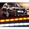 2 stücke Flexible LED Streifen Licht DRL Tagfahrlicht Wasserdicht Sequentielle Fluss Scheinwerfer Läufer