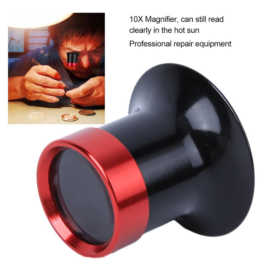 2 Stück 10X Uhrenreparatur Augenlupe Vergrößerungsglas Professionelles Uhrenreparaturwerkzeug
