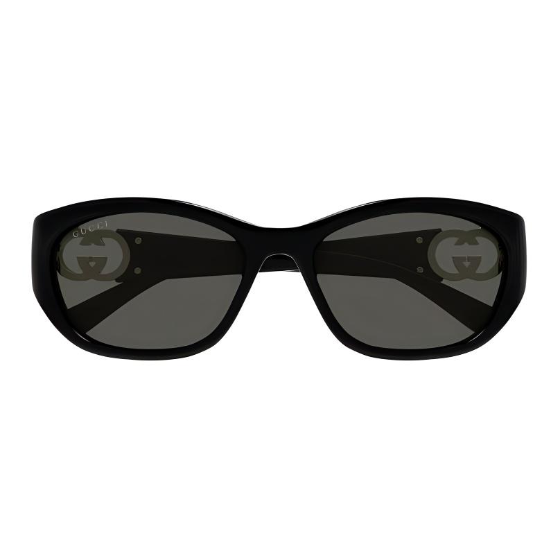 Gucci Fashion Folding Plastic Irregular Sunglasses Women’s Black