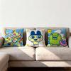 Tamagotchi Cushion Cover Premium Comfort Reversible Pillow Cove -Two In One Design For Any Room & Car Interior