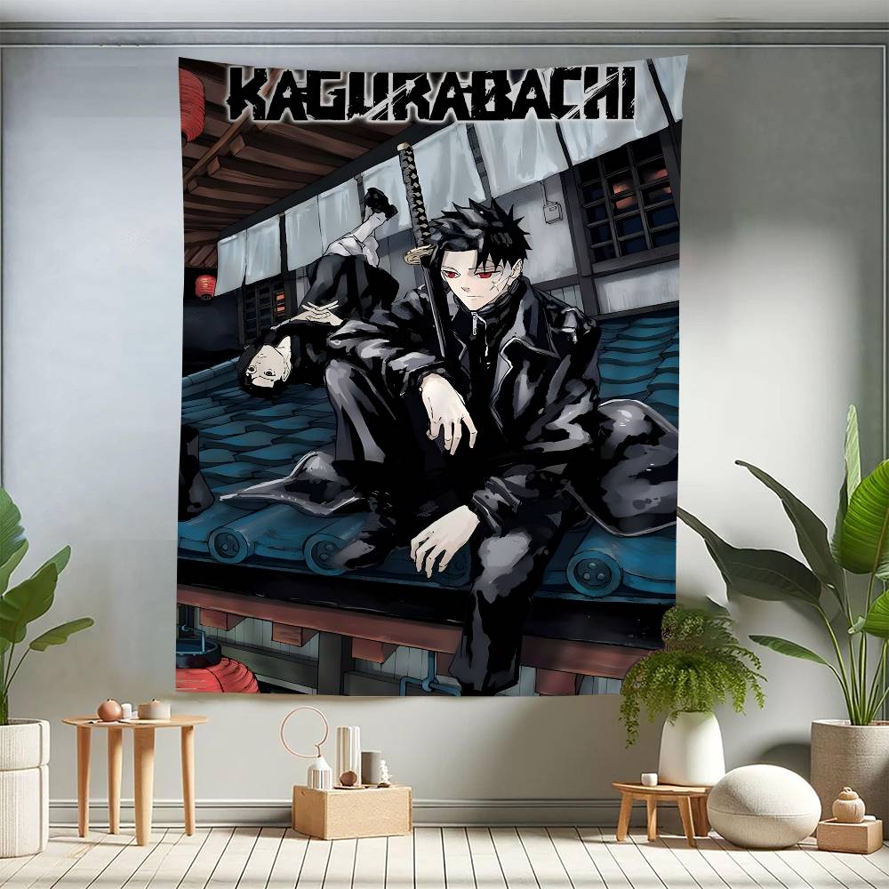 Anime Kagurabachi Hanging Bohemian Tapestry Cheap Hippie Wall Hanging Bohemian Wall Tapestries Mandala Wall Hanging Home Decor
