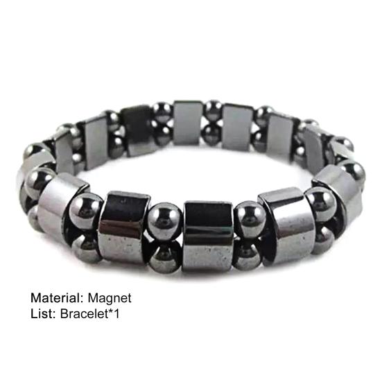 Unisex Magnet Beads Elastic Rope Stone Bracelet Fashion Jewelry for Daily Life
