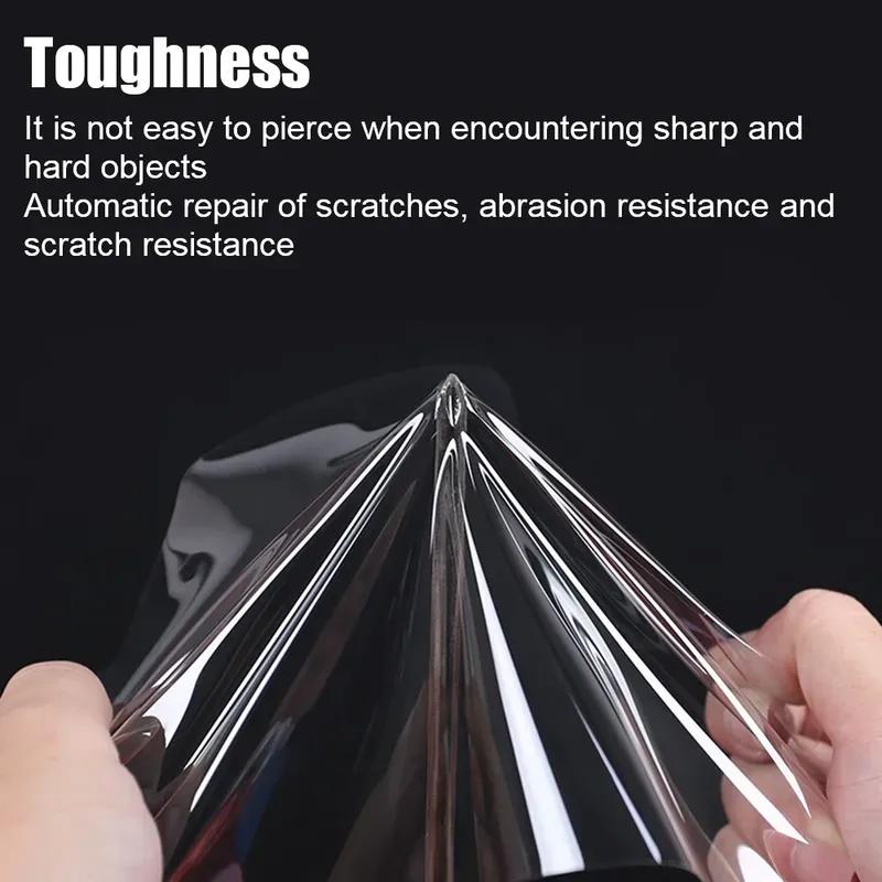 Pentru Volvo XC90 2015-2025 Folie protectoare faruri auto Autocolant protector TPU negru afumat anti zgârieturi și anti zgârieturi refit