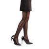 Stylish Comfortable 30D Sheer Silky Tights Side Floral Jacquard Patterned Sexy See Through Pantyhose Stockings for Women