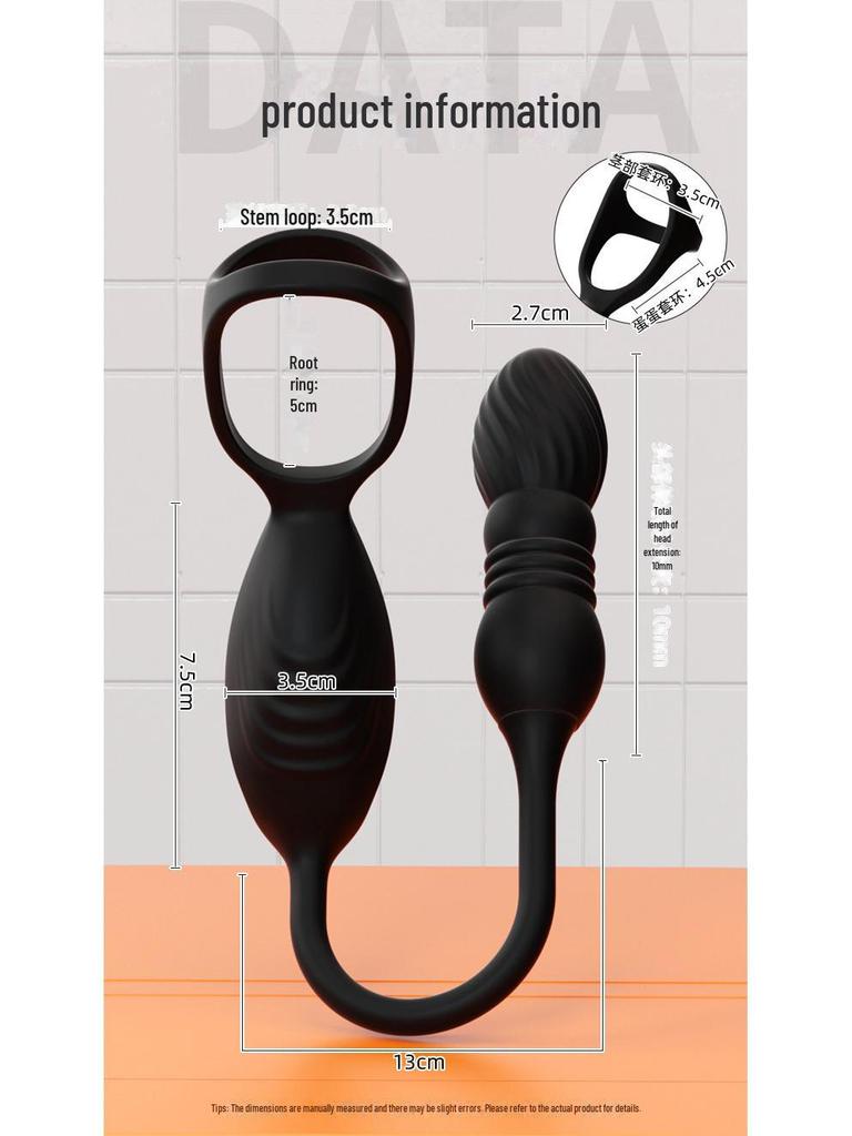Mi Ji Lan Feng Retractable Prostate Massager: Electric Anal Plug for Men