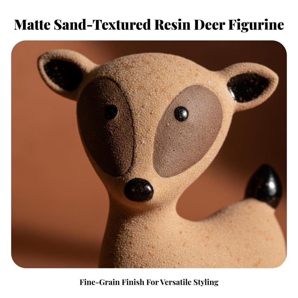 Resin Figurine Decorative Feline Sculpture Indoor for Living Room