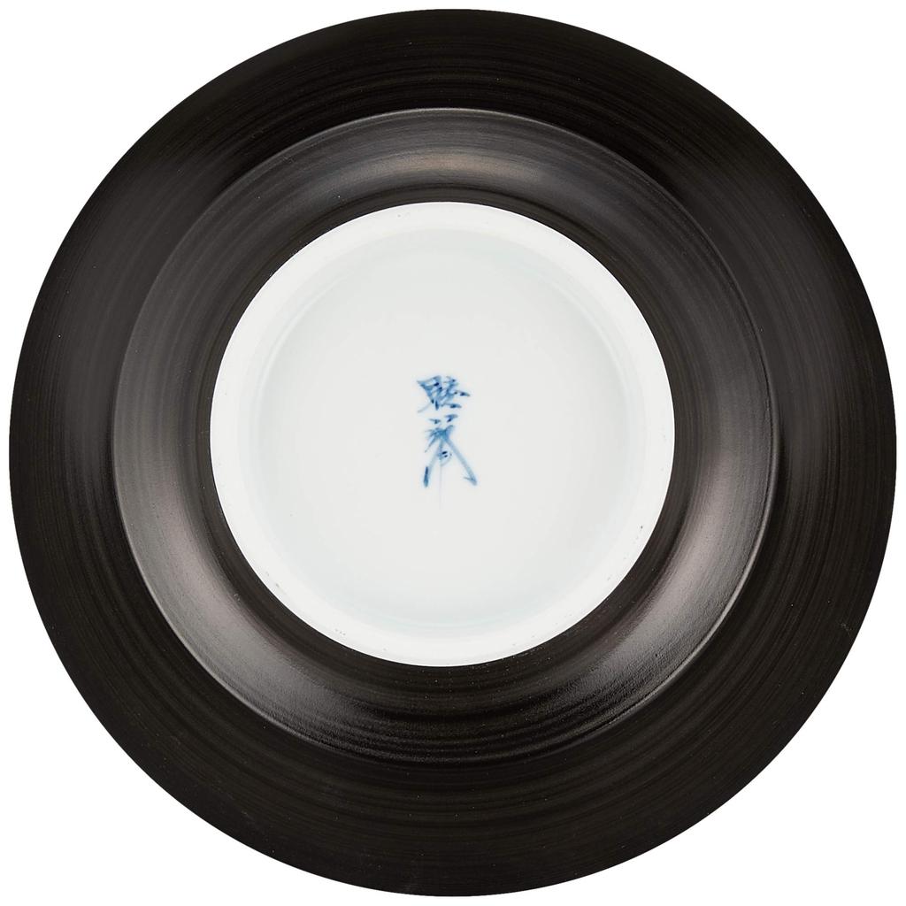 Arita Ware Tasei Kiln [Ultimate Ramen Bowl] Black Painted Nanban Pearl Diameter Approximately 18 X Height 8cm Ramen Bowl Ceramic Ceramic Microwave