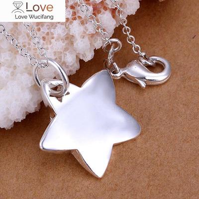 925 Stamped Silver Beautiful Star Pendant Necklace For Women Wedding Party Luxury Designer Jewelry Gifts