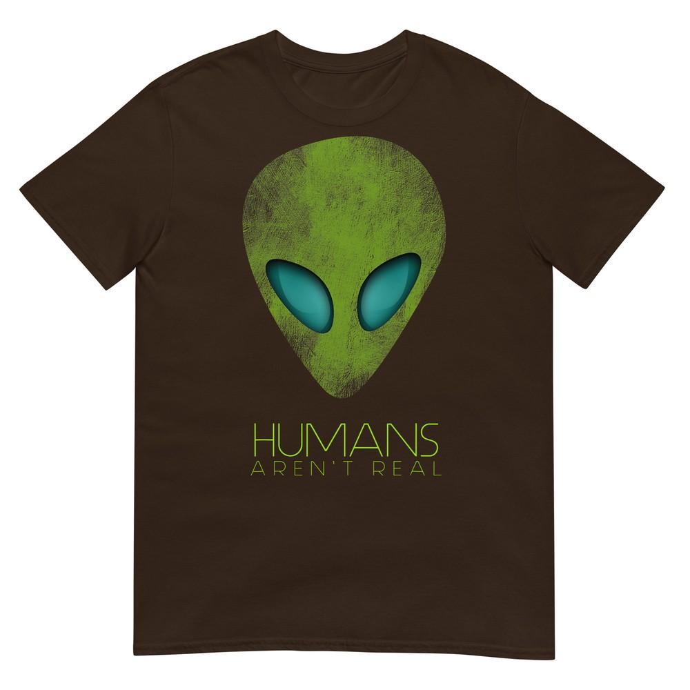Alien Funny Huunisexs Arent Real Cute Ufo Gift TShirt