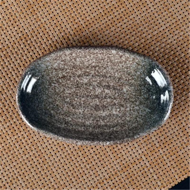 Oval Sushi Dish Japanese Ceramic Bone Plate Dinner Dishes Snack Ceramic Dinner Plates Dish Set Serving Dish Restaurant Supplies