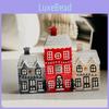 Elegant Christmas Village Incense Cone Holder Beautiful Resin Home Accent For Festive Seasons