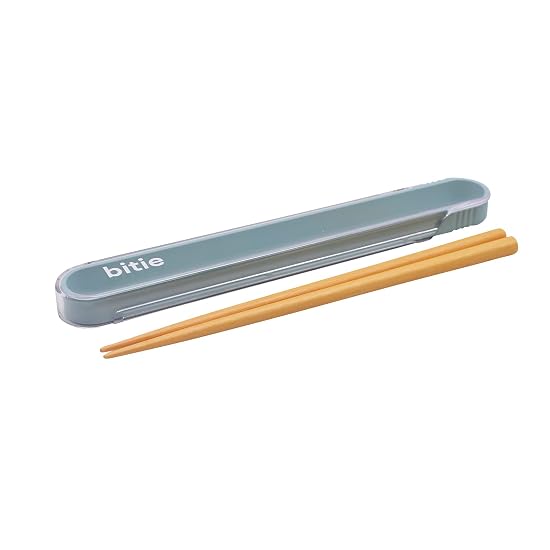 Mitani Yamanaka Lacquerware Yamanaka-nuri Chopsticks and Case Set 18cm bitie Blue Made in Japan C176 18cm - B099J81B9T