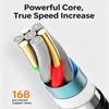 Double Angled USB C Charging Cable Fast Speed Data Sync Reinforced Braided Cord For Phones And Tablets