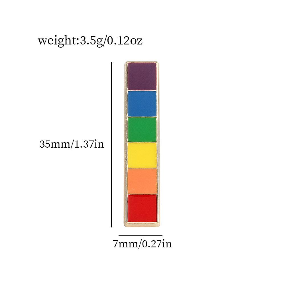 Горячая распродажа взрывной креативный радужный мост шестицветный радужный набор брошь мир металлический значок капля масла