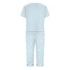 Women's Printed Short Sleeve Pajama Set - Casual Two Piece Sleepwear with Pants