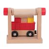 5 Pcs Wooden Train Track Accessories Rotating Grabber Railway Toy Scene Accessories for Boys Girls