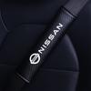 Car Safety Belt Cover Carbon Fibre and Plush Shoulder For Nissan J10 X-Trail Qashqai Juke Leaf Micra NOTE Patrol Pulsar NISMO