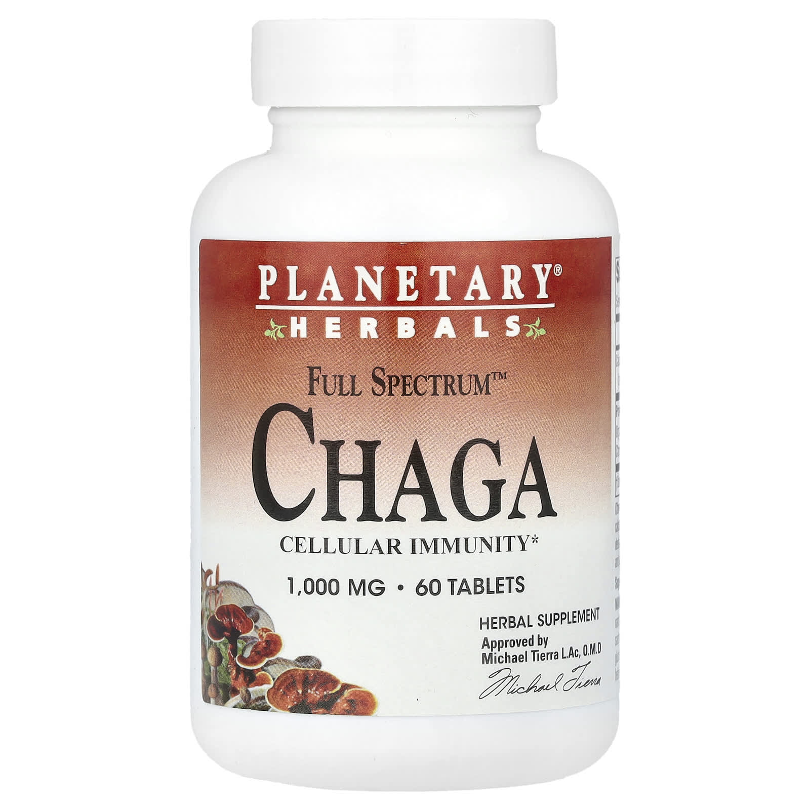 

Full Spectrum™ Chaga Mushroom, 1,000Mg, 60 Tablets