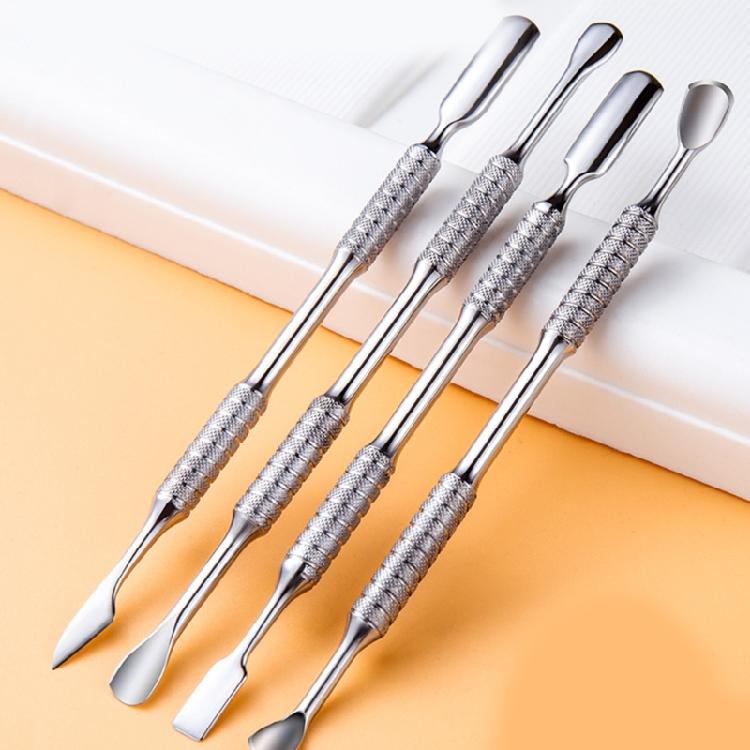 Cuticle Pusher Stainless Steel Nail Polishs Remover Metal Spatula Cuticle Pusher