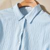 Women's Summer Vertical Stripe Short-Sleeve Shirt
