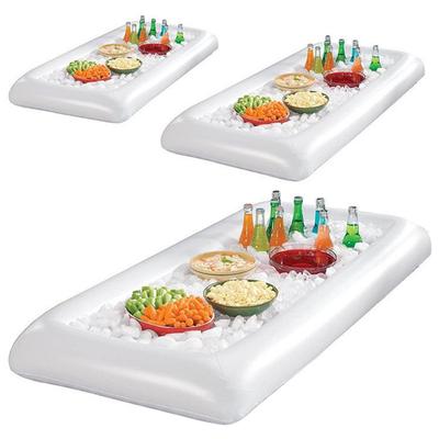 Uppblåsbar isservering buffébar med avtappningsplugg Sallad Drycker Coolare Mat Fruktbehållare