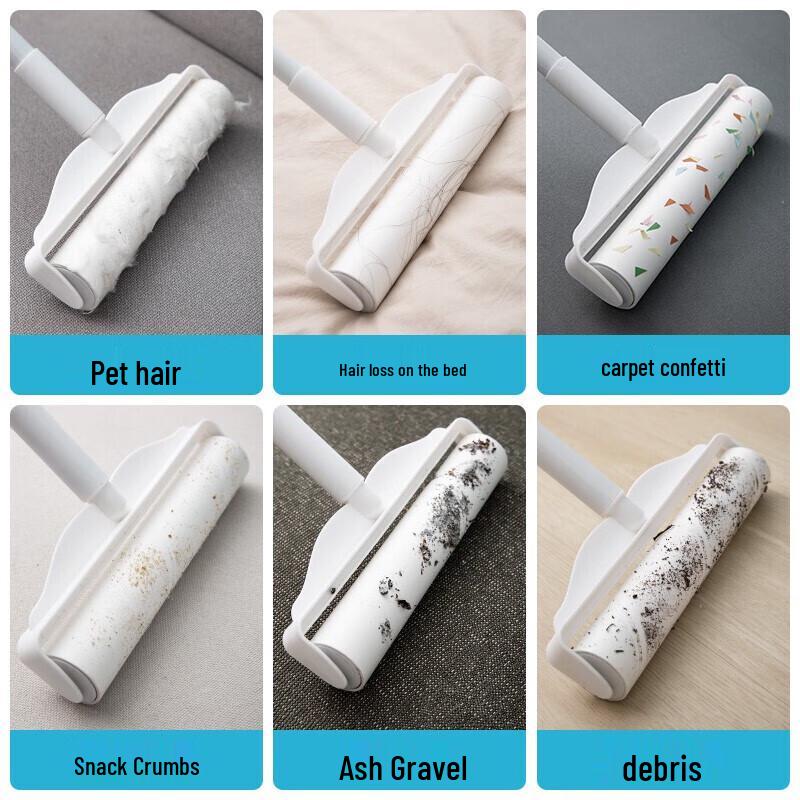 JUCHI Lint Roller Kit with Extendable Handle and Refills