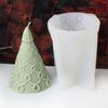Flexible Silicone Mold Handmade Scented Candle Mould Geometric Christmas Tree Aromatherapys Mold Home Decorations