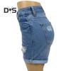 Jean Shorts for Women High Waisted Ripped Distressed Denim Shorts Summer Stretchy Casual Shorts with Pockets