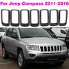 68109865AA Für Jeep Compass 2011 2012 2013 2014 2015 2016 Schwarze Vordere Mittelgitter-Abdeckungen Autozubehör