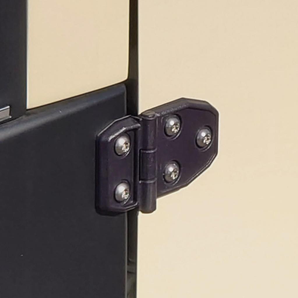 Set of 4 Dummy Hinges for Toyota Hiace Tape Stainless Steel Custom Accessory Outer Door Hinges by Three B Works Caravan, Double-Sided Attachment,