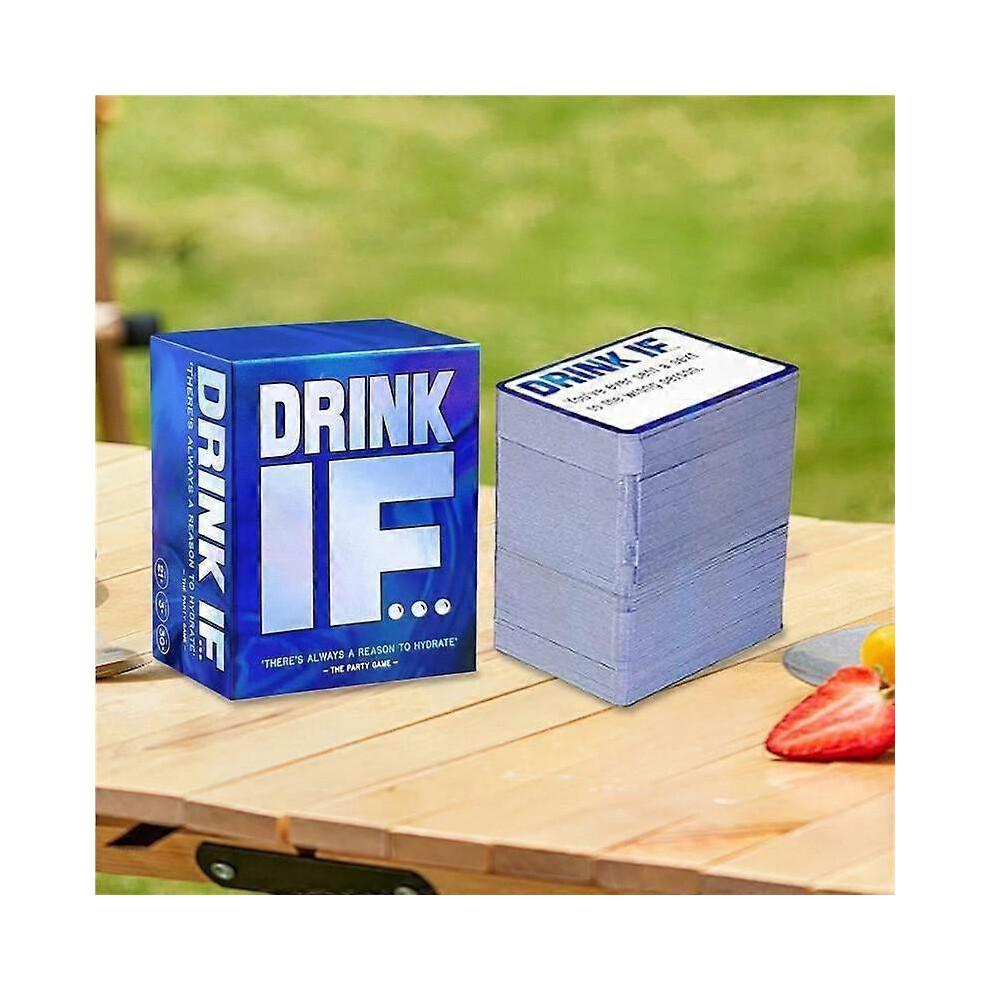 Risky Questions Drink IF Hilarious Adult Drinking Game Card for Games Nights Party Game Gift
