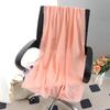 Sciarpa grande da donna in cotone e lino di colore puro: Foulard musulmano primaverile/estivo, telo mare, scialle con protezione solare
