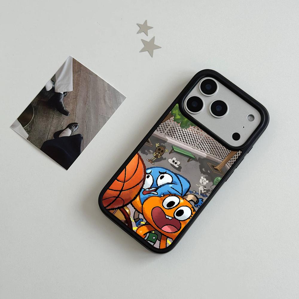 A-Amazing W-World Gumball Phone Case For IPhone 17 Air 16 15 14 Plus 13 12 11 Pro Max Dual Tone Hard PC Fashion Protective Cove