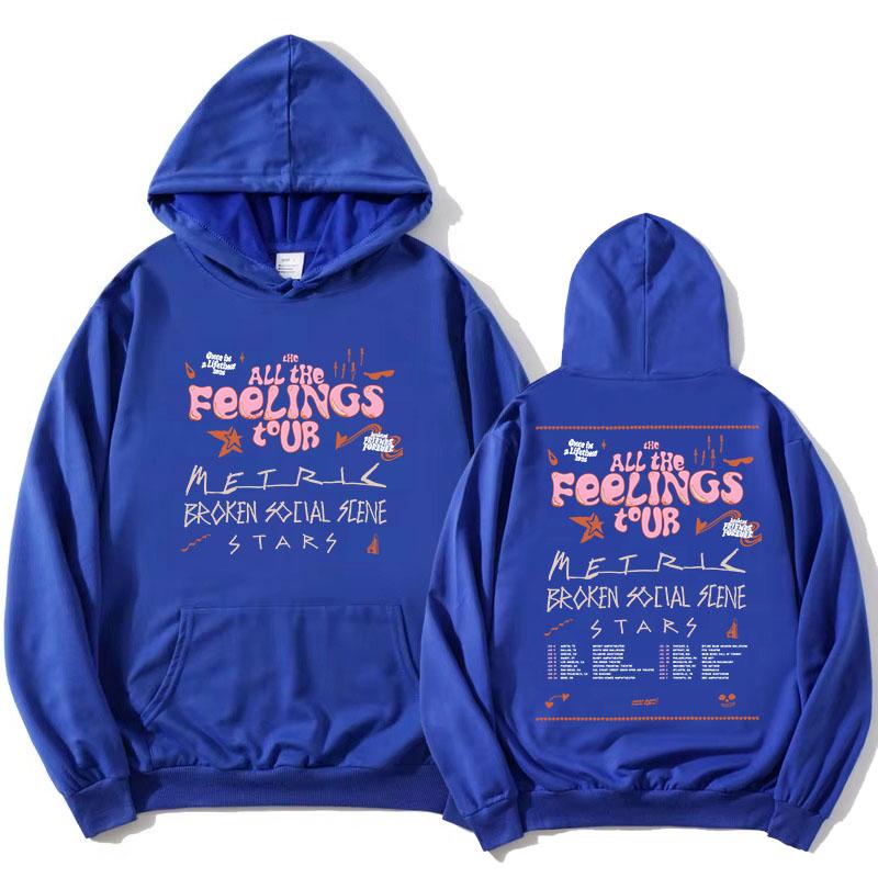 All The Feelings Tour 2026 Hoodies Metric Broken Social Scene und Stars Sweatshirt Fleece Langarm Damen Kapuzenpullover