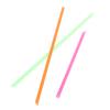 100 ks barevná plastová mini koktejlová brčka pro potřeby na oslavu drinků