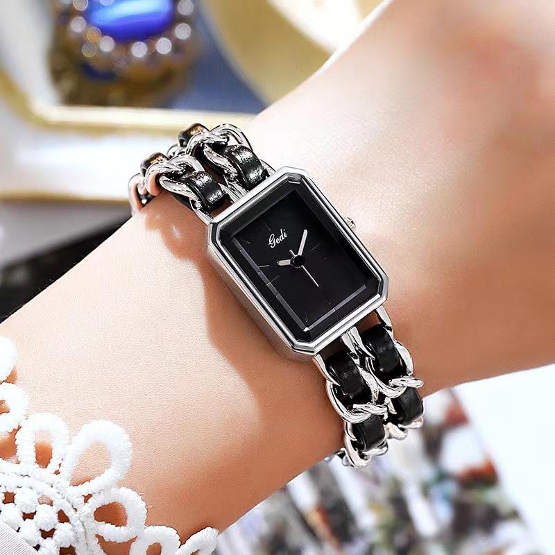 Watch New Style Simple Temperament Watch Women's Ins Niche Light Luxury Design Woven Bracelet Watch