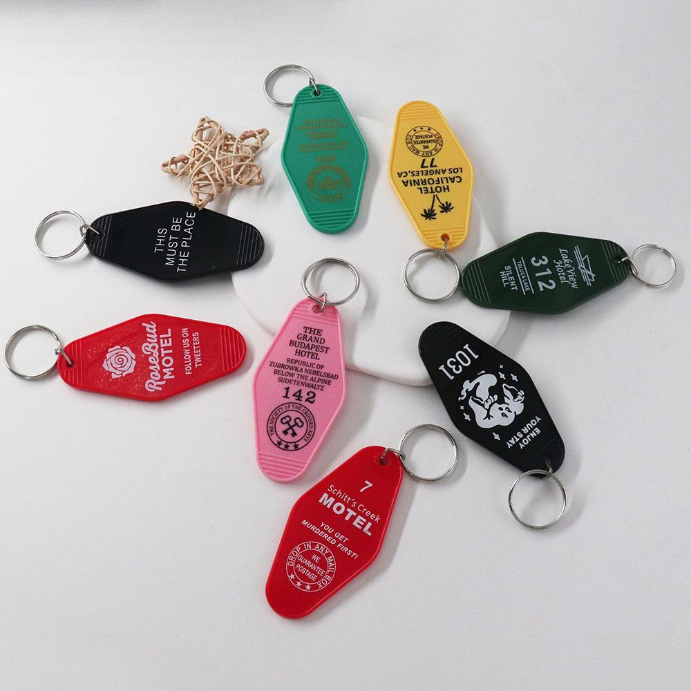 Acrylic Motel Style Keychain Pendant