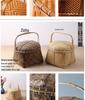 Handmade Bamboo Storage Basket with Lid - Mooncake & Tea Ceremony Gift Box