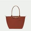 Embroidered Spliced Dumpling Tote Bag – Large Capacity Commuter Handbag