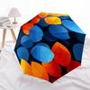 1pc Autumn Leaves Automatic Open/Close Umbrella with Windproof, Functional Design, 8-Rib Sturdy Canopy